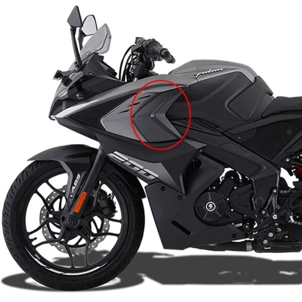 Bajaj Pulsar Rs200 15-25 Sol Ön Küçük Grenaj Üstü Dekoratif Kapak Karbon Siyah