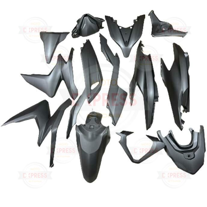 Rks Wildcat 125 2020-2024 Uyumlu Grenaj Kaporta Seti Füme-Gri Cs