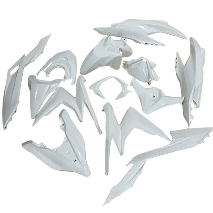 Rks Wildcat 125 2020-2024 Uyumlu Grenaj Kaporta Seti Beyaz Cs