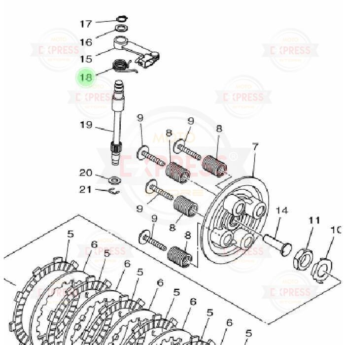 Moto Express VİTES MANDAL YAYI R25 A