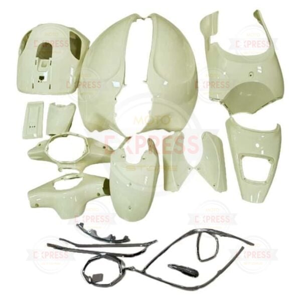 Rks Azure 50 2019-2024 Uyumlu Grenaj Kaporta Seti Bej-Krem 21 Parça Om