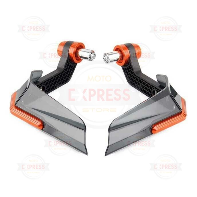 Universal Motosiklet Elcik Manet Koruma Rüzgarlık Turuncu