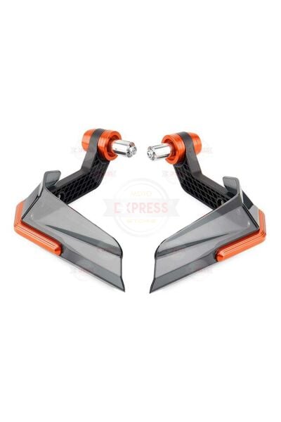 Universal Motosiklet Elcik Manet Koruma Rüzgarlık Turuncu