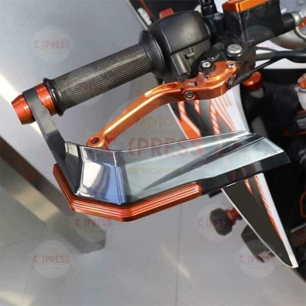 Universal Motosiklet Elcik Manet Koruma Rüzgarlık Turuncu