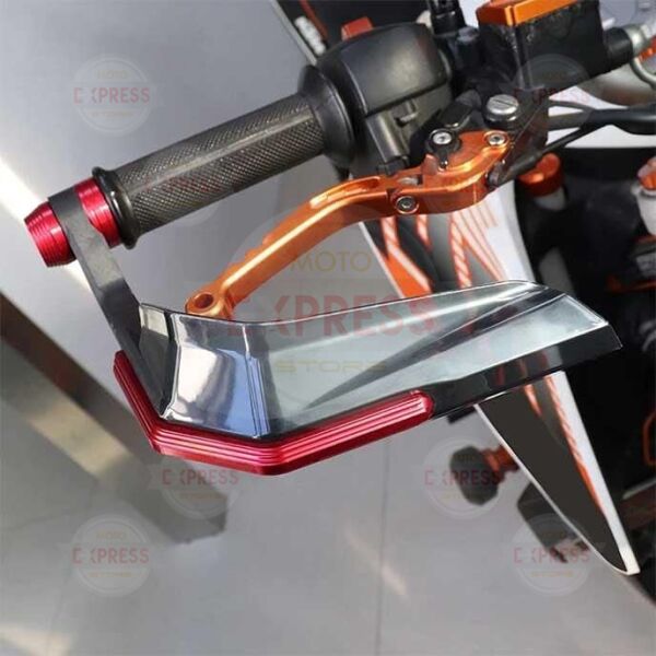 Universal Motosiklet Elcik Manet Koruma Rüzgarlık Krom Renk