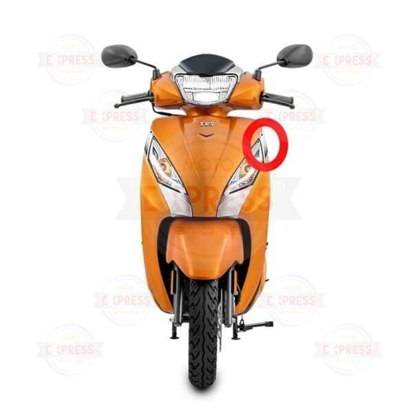 Tvs Jupiter 125 Sol Ön Sinyal Üstü Nikelajı Krom Dekoratif Kapak A