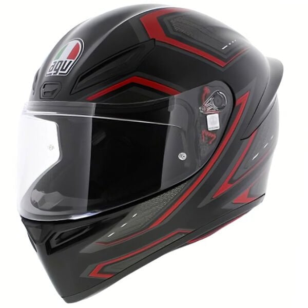 AGV K1S SLING MAT SİYAH-KIRMIZI KASK