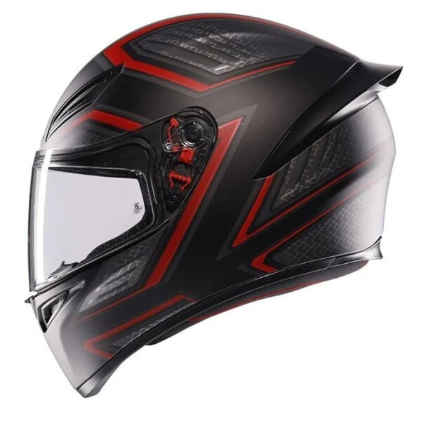 AGV K1S SLING MAT SİYAH-KIRMIZI KASK