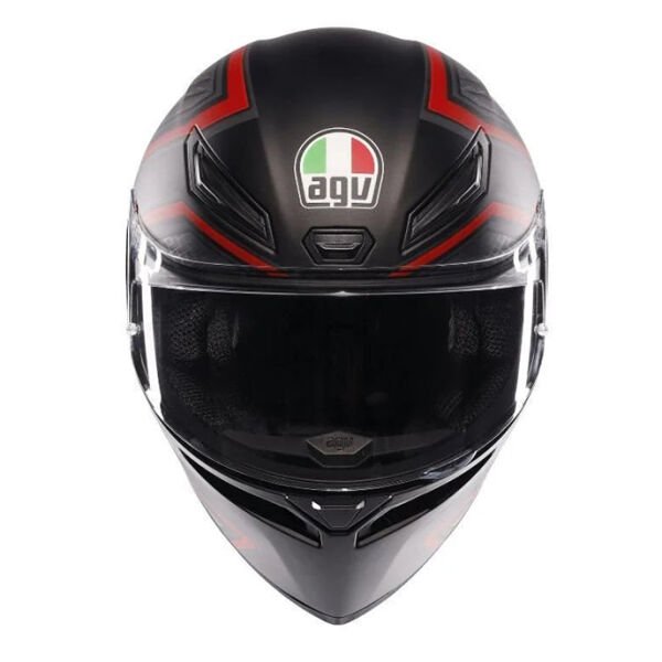 AGV K1S SLING MAT SİYAH-KIRMIZI KASK
