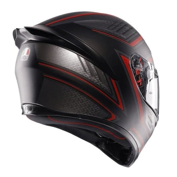 AGV K1S SLING MAT SİYAH-KIRMIZI KASK