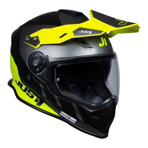 Just1 J34 Pro Outer Space Kapalı Motosiklet Kaskı Sarı