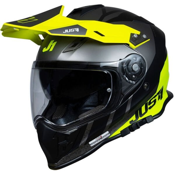 Just1 J34 Pro Outer Space Kapalı Motosiklet Kaskı Sarı