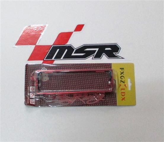 Moto Express UNIVERSAL PLAKALIK KIRMIZI KATLANIR