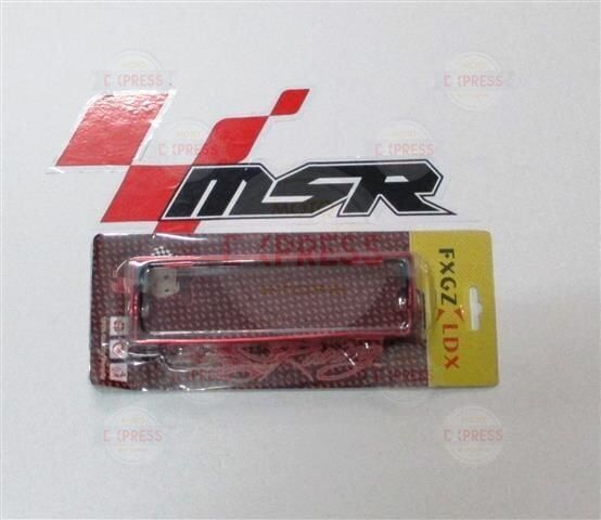 Moto Express UNIVERSAL PLAKALIK KIRMIZI KATLANIR