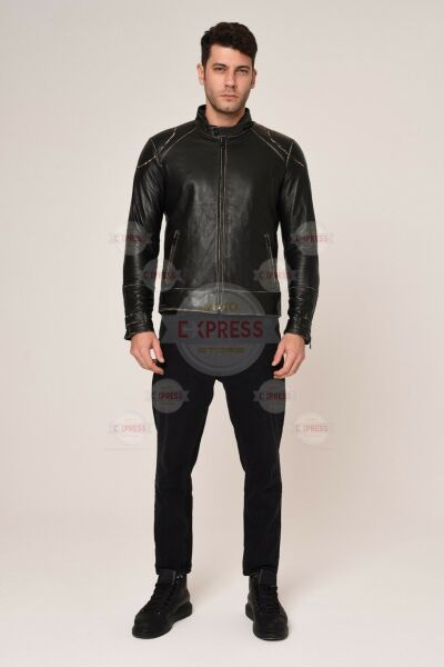 Vexo Vıntage Deri Mont Siyah