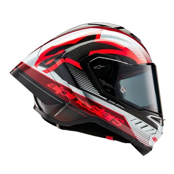 Alpinestars Supertech R10 Carbon Team Spor Motosiklet Kaskı Siyah / Kırmızı / Beyaz