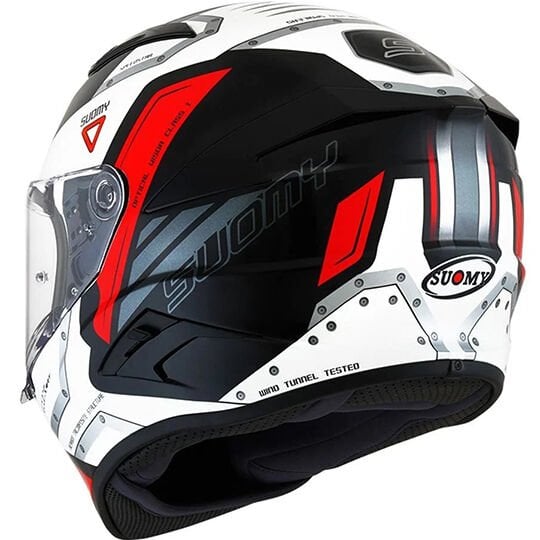 SUOMY SPEEDSTAR KASK AIRPLANE WHITE-RED