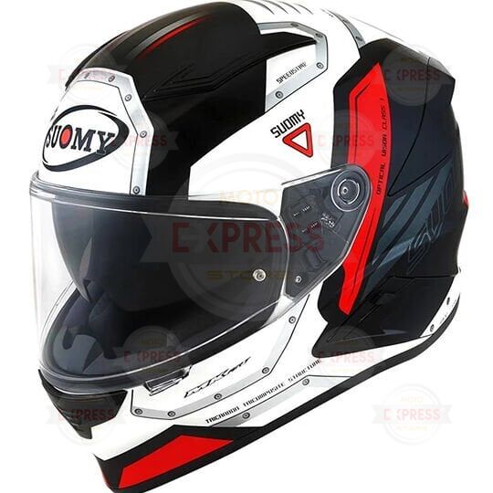 Suomy Speedstar Kask Aırplane Whıte-Red L