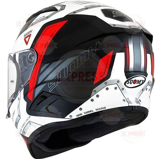 Suomy Speedstar Kask Aırplane Whıte-Red L