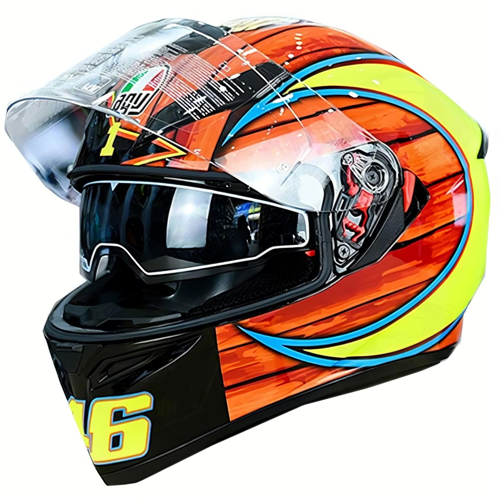 AGV K3 SV E2205 Rossi Mugello 2004 Kapalı Kask