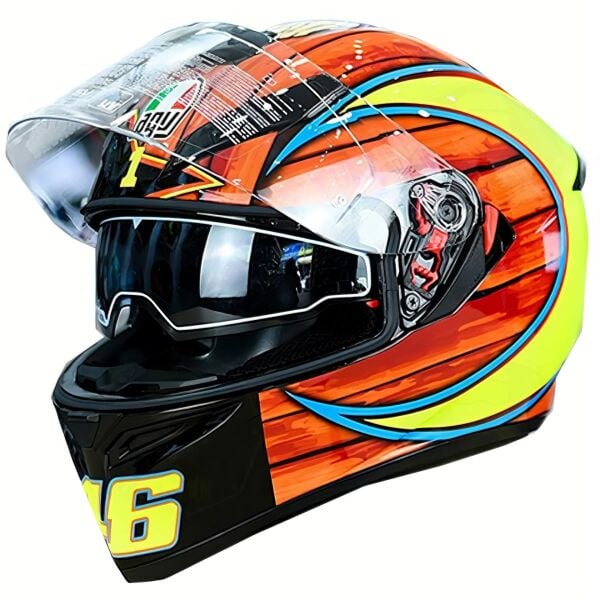 AGV K3 SV E2205 Rossi Mugello 2004 Kapalı Kask