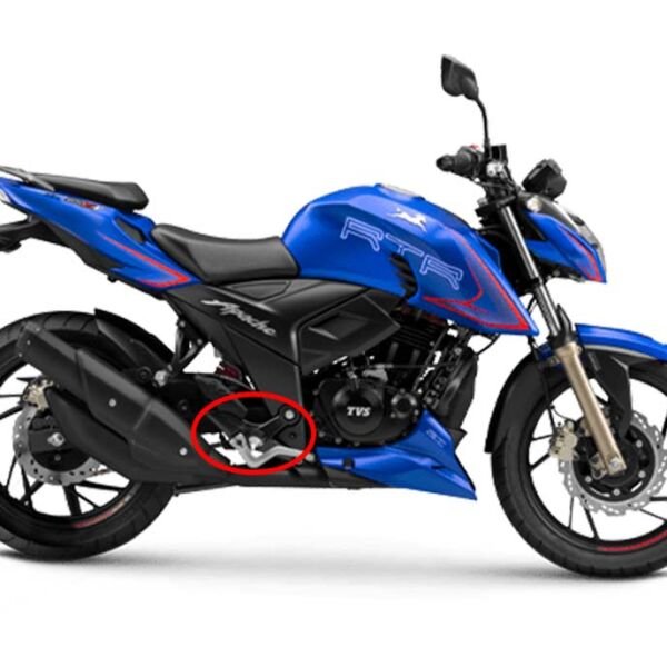 Tvs Apache RTR200 19-25 Sağ Ön Sürücü Ayaklık Basamak Braketi Bağlantı Demiri A