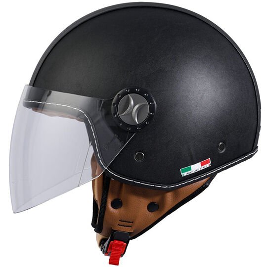 SWAY 701 BLACK DERİ KASK