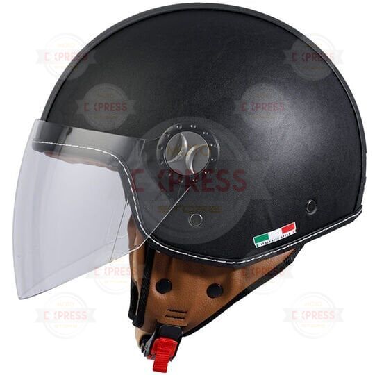 Sway 701 Black Deri Kask S