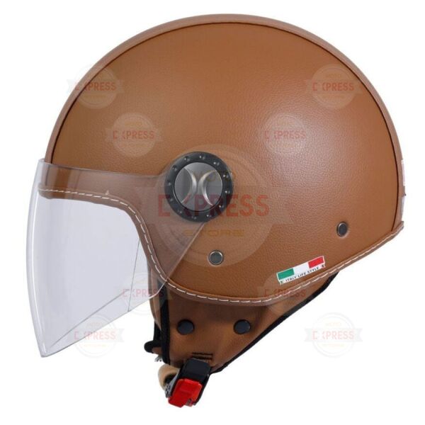 Sway 701 Brown Deri Kask XL