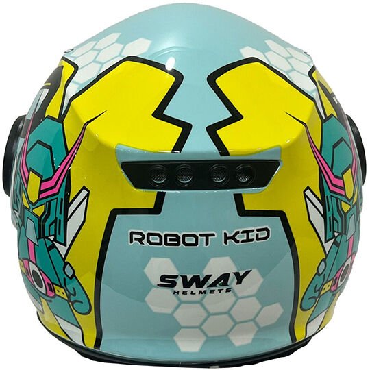 SWAY SW 814 ROBOT KID Light Blue – Çocuk Kaskı