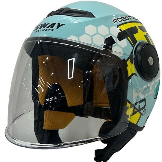 SWAY SW 814 ROBOT KID Light Blue – Çocuk Kaskı
