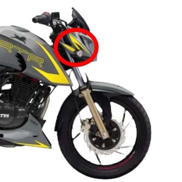 Tvs Apache RTR200 2019-2022 Sağ Ön Far Yanı Kafa Siperlik Grenajı Füme-Gri A
