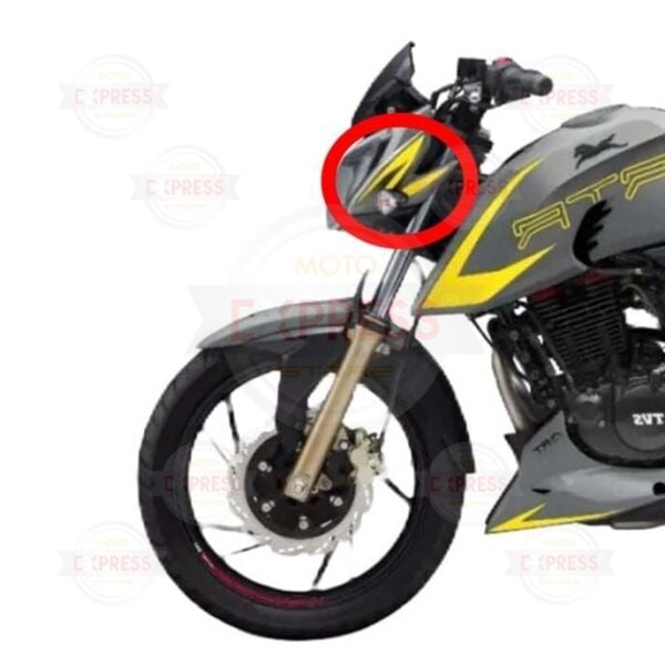 Tvs Apache RTR200 2019-2022 Sol Ön Far Yanı Kafa Siperlik Grenajı Füme-Gri A