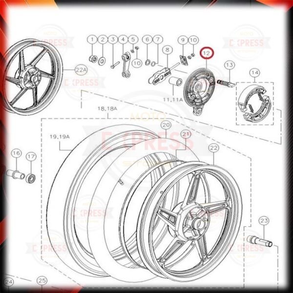 Tvs Raider125 Apache RTR150 Arka Fren Kampanası A