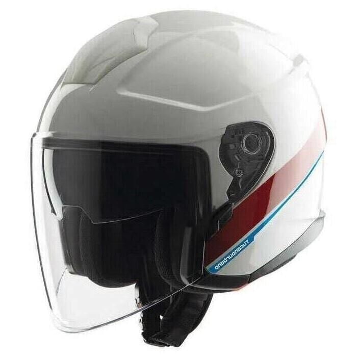 TUCANO URBANO EL MAX YARIM KASK PARLAK BEYAZ GRAFİK