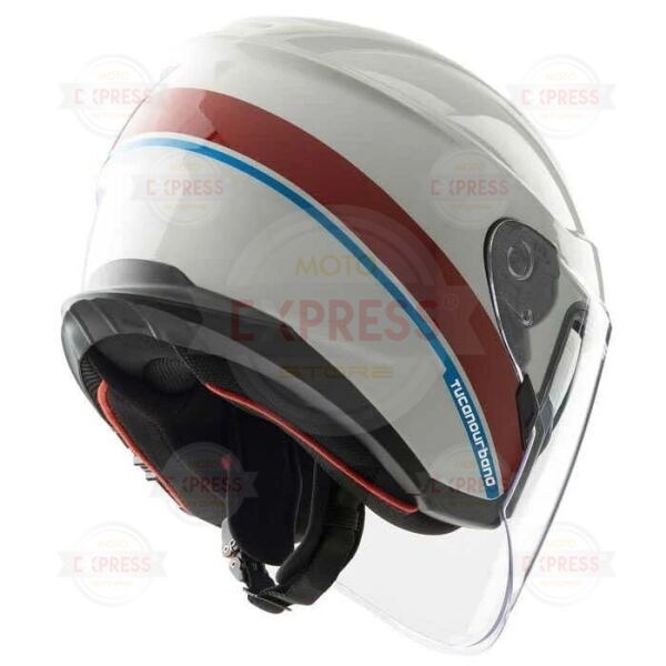 Tucano Urbano El Max Yarım Kask Parlak Beyaz Grafik