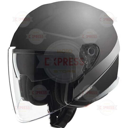 Tucano Urbano El Max Yarım  Kask Mat Siyah Grafik