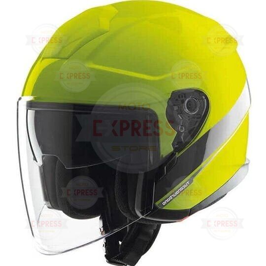 Tucano Urbano El Max Yarım Kask Neon Sarı Grafik