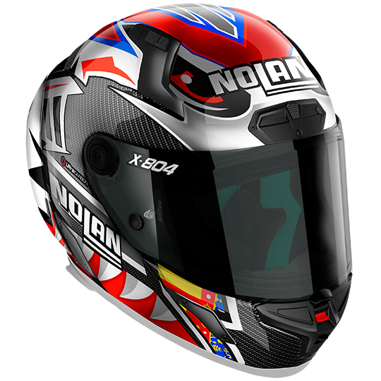 X-804 RS NOLAN LECUONA 028 KAPALI KARBON MOTOSİKLET KASKI