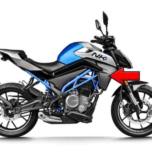 CFMoto 250NK 2023-2025 Euro5 Sol Radyatör Yanı Kapağı Grenajı Paneli Karbon A