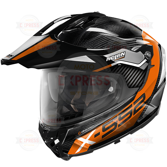 Nolan X-552 Ultra Dınamo N-Com 023 Kapalı Siperlikli Karbon Motosiklet Kaskı XL