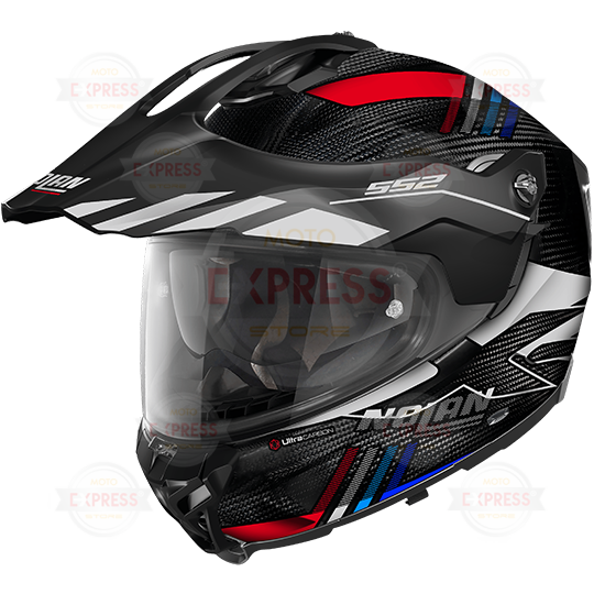 Nolan X-552 Ultra Wıngsuıt 028 Kapalı Siperlikli Karbon Motosiklet Kaskı L