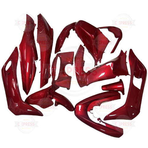 Honda Pcx125 2011-2013 Komple Grenaj Kaporta Seti Bordo-Kırmızı A