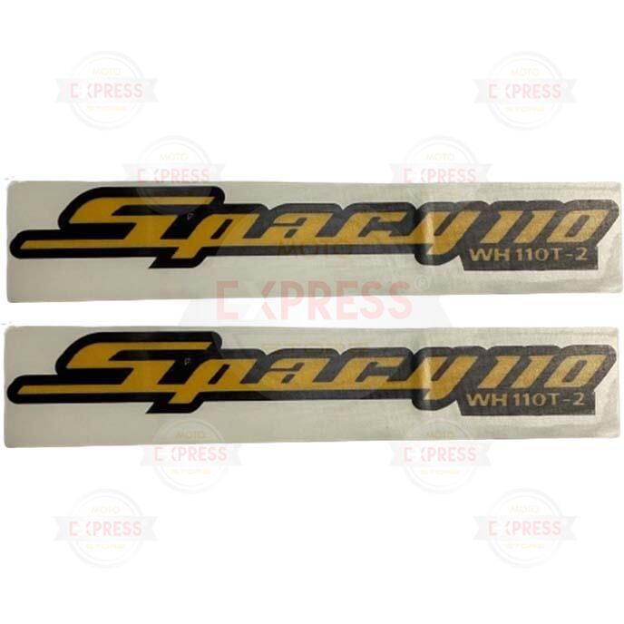 Honda Spacy110 2'li Sele Altı Yan Kapak Yazısı Sticker Arması Cs