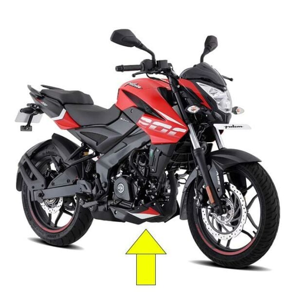 Bajaj Pulsar Ns200 2021-2023 Sağ Alt Sakal Çene Grenajı Siyah-Kırmızı-Beyaz K A