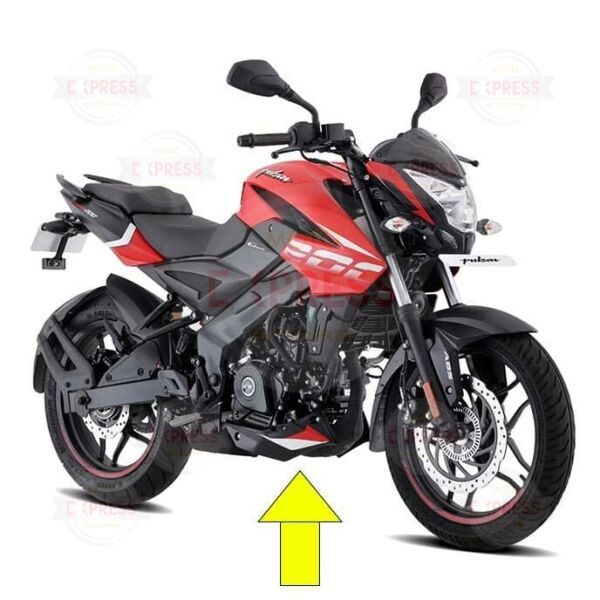Bajaj Pulsar Ns200 2021-2023 Sağ Alt Sakal Çene Grenajı Siyah-Kırmızı-Beyaz K A