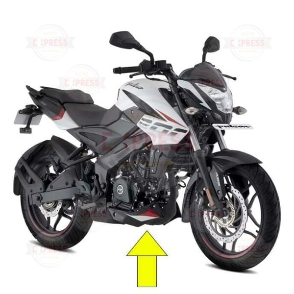 Bajaj Pulsar Ns200 2021-2023 Sağ Alt Sakal Çene Grenajı Siyah-Kırmızı-Beyaz B A