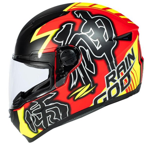Zeus Zs-811A Al31  Mat Kırmızı Fluo Sarı Kapalı Kask
