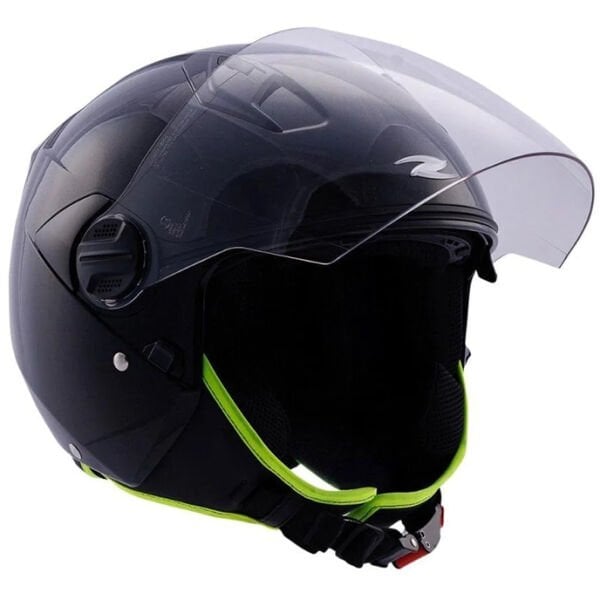 ZEUS ZS-213 PARLAK SİYAH AÇIK KASK