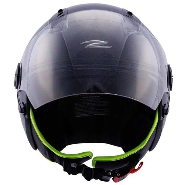 ZEUS ZS-213 PARLAK SİYAH AÇIK KASK